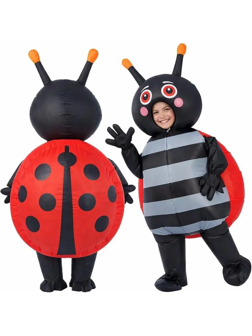 Inflatable Ladybug Costume for Adults | Full Body Blow-Up Outfit for Halloween